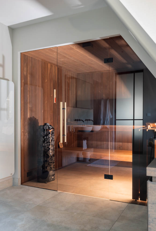 sauna deur op maat