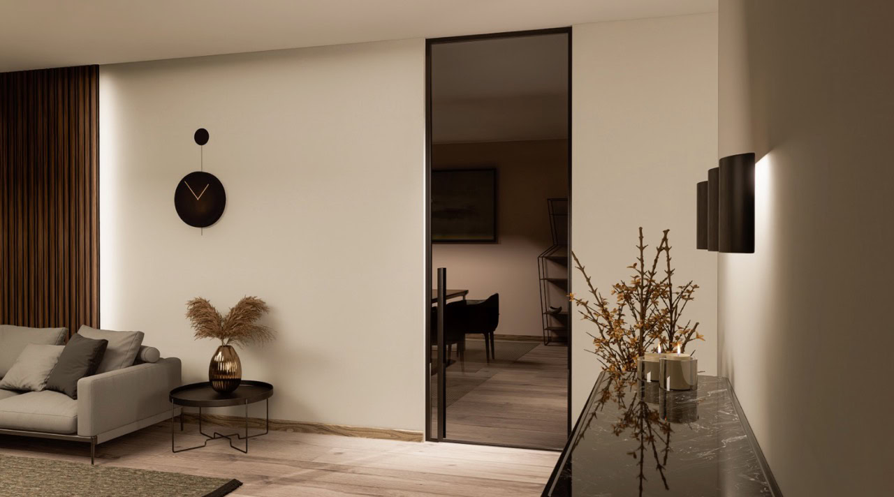 voorbeeld glazen deur op maat